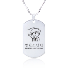 K-POP BTS Bulletproof Boy Scouts Alloy Kawaii Necklace Decoration Necklace