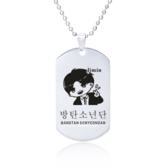 K-POP BTS Bulletproof Boy Scouts Alloy Kawaii Necklace Decoration Necklace