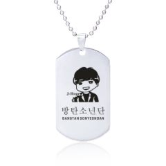 K-POP BTS Bulletproof Boy Scouts Alloy Kawaii Necklace Decoration Necklace