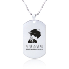 K-POP BTS Bulletproof Boy Scouts Alloy Kawaii Necklace Decoration Necklace