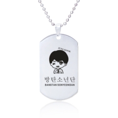 K-POP BTS Bulletproof Boy Scouts Alloy Kawaii Necklace Decoration Necklace