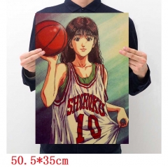 Slam Dunk Akagi haruko Cartoon Placard Home Decoration Retro Kraft Paper Anime Poster