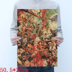 Japanese Manga Cartoon Placard Home Decoration Retro Kraft Paper Anime Poster