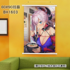 (60X90)BH1603-fate grand order 动漫白色塑料杆挂画