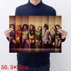 Marvel Comics The Avengers Girls Movie Placard Home Decoration Retro Kraft Paper Anime Poster