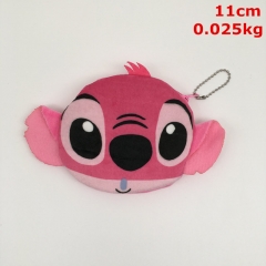 Lilo and Stitch Cosplay Cartoon For Kids Coin Wallet Anime Plush Zipper Purse Pendant