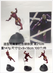 Iron Man Movie Model Toys Statue Anime PVC Figure 21cm