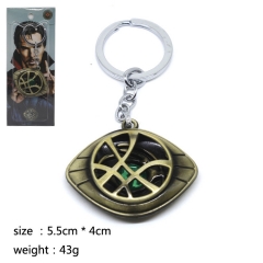 Doctor Strange Movie Cartoon Cosplay Decoration Alloy Pendant Anime Keychain