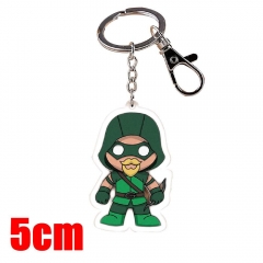 DC Comics Green Lantern Movie Pendant Key Ring Transparent Anime Acrylic Keychain