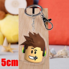 Roblox Game Pendant Key Ring Transparent Anime Acrylic Keychain