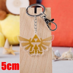 The Legend Of Zelda Game Pendant Key Ring Transparent Anime Acrylic Keychain