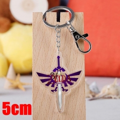 The Legend Of Zelda Game Pendant Key Ring Transparent Anime Acrylic Keychain