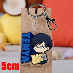 My Hero Academia Iida Tenya Cartoon Pendant Key Ring Transparent Anime Acrylic Keychain