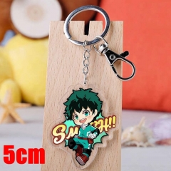 My Hero Academia Midoriya Izuku Cartoon Pendant Key Ring Transparent Anime Acrylic Keychain