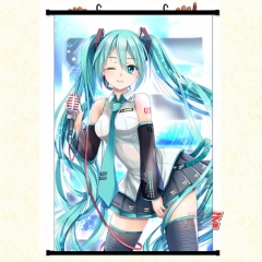 Hatsune Miku Cartoon Wallscrolls Waterproof Anime Wall Scroll