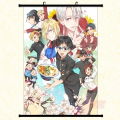Yuri On ICE Cartoon Wallscrolls Waterproof Anime Wall Scroll