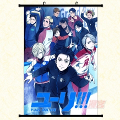 Yuri On ICE Cartoon Wallscrolls Waterproof Anime Wall Scroll
