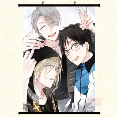 Yuri On ICE Cartoon Wallscrolls Waterproof Anime Wall Scroll