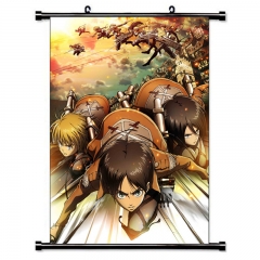 进击的巨人挂画 Shingeki no Kyojin动漫挂画 卷轴布画定制 批发