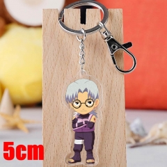 Naruto Yakushi Kabuto Cartoon Pendant Key Ring Transparent Anime Acrylic Keychain