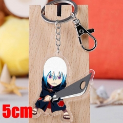 Naruto Hohzuki Suigetsu Cartoon Pendant Key Ring Transparent Anime Acrylic Keychain