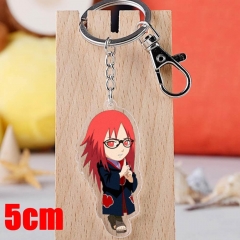 Naruto Karin Cartoon Pendant Key Ring Transparent Anime Acrylic Keychain