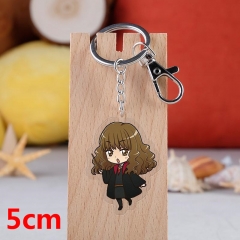 Harry Potter Movie Pendant Key Ring Transparent Anime Acrylic Keychain