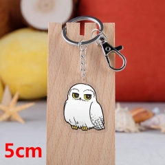 Harry Potter Movie Pendant Key Ring Transparent Anime Acrylic Keychain
