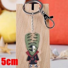 Naruto Zetsu Cartoon Pendant Key Ring Transparent Anime Acrylic Keychain