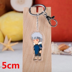 Naruto Senju Tobirama Cartoon Pendant Key Ring Transparent Anime Acrylic Keychain
