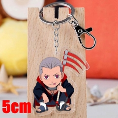 Naruto Hidan Cartoon Pendant Key Ring Transparent Anime Acrylic Keychain