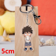 Naruto Inuzuka Kiba Cartoon Pendant Key Ring Transparent Anime Acrylic Keychain