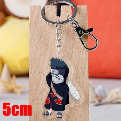 Naruto Hoshigaki Kisame Cartoon Pendant Key Ring Transparent Anime Acrylic Keychain