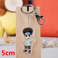Naruto Aburame Shino Cartoon Pendant Key Ring Transparent Anime Acrylic Keychain