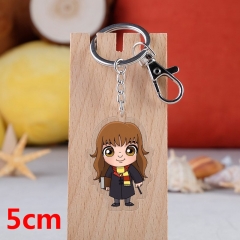 Harry Potter Movie Pendant Key Ring Transparent Anime Acrylic Keychain