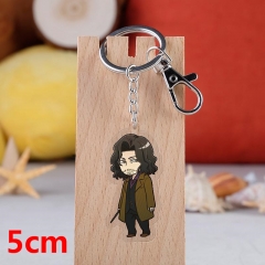 Harry Potter Movie Pendant Key Ring Transparent Anime Acrylic Keychain