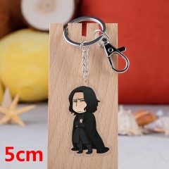 Harry Potter Movie Pendant Key Ring Transparent Anime Acrylic Keychain