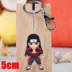 Naruto Senju Hashirama Cartoon Pendant Key Ring Transparent Anime Acrylic Keychain