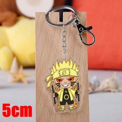 Naruto Uzumaki Naruto Cartoon Pendant Key Ring Transparent Anime Acrylic Keychain