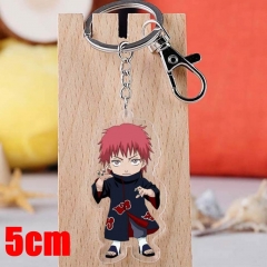 Naruto Sasori Cartoon Pendant Key Ring Transparent Anime Acrylic Keychain