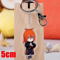 Naruto Cartoon Pendant Key Ring Transparent Anime Acrylic Keychain