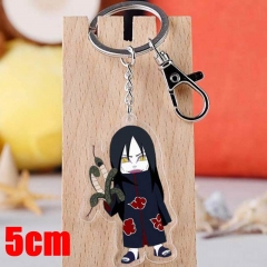 Naruto Orochimaru Cartoon Pendant Key Ring Transparent Anime Acrylic Keychain