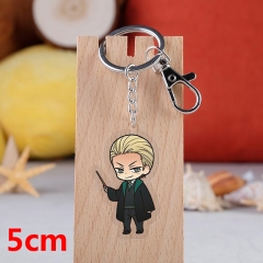 Harry Potter Movie Pendant Key Ring Transparent Anime Acrylic Keychain