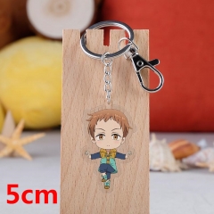 The Seven Deadly Sins King Cartoon Pendant Key Ring Transparent Anime Acrylic Keychain