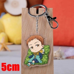 The Seven Deadly Sins King Cartoon Pendant Key Ring Transparent Anime Acrylic Keychain