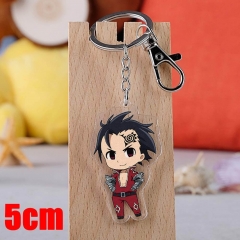 The Seven Deadly Sins Zeldris Cartoon Pendant Key Ring Transparent Anime Acrylic Keychain