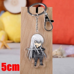 Katekyo Hitman Reborn Superbia Squalo Cartoon Pendant Key Ring Transparent Anime Acrylic Keychain