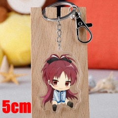 Puella Magi Madoka Magica Sakura Kyouko Cartoon Pendant Key Ring Transparent Anime Acrylic Keychain
