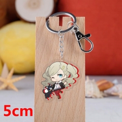 Persona 5 P5 Anne Takamaki Game Pendant Key Ring Transparent Anime Acrylic Keychain