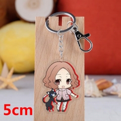 Persona 5 P5 Haru Okumura Game Pendant Key Ring Transparent Anime Acrylic Keychain